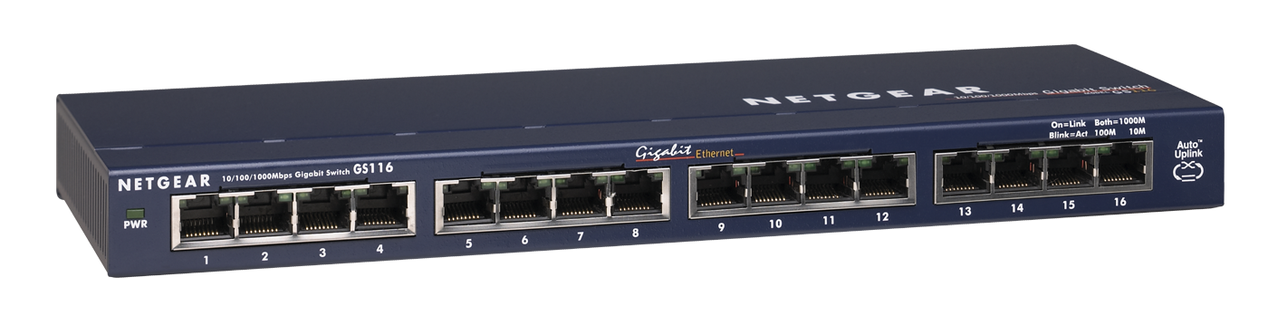 Коммутатор (switch) 16 портов Netgear GS116 - аренда профессионального оборудования