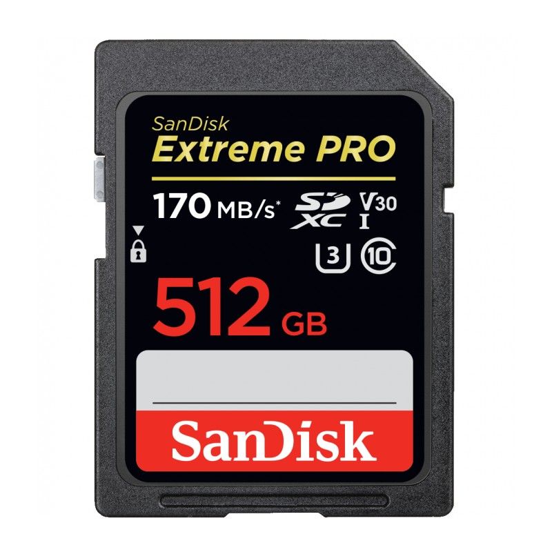 Карта памяти Sandisk SDXC 512Gb 170Mb/s - аренда профессионального оборудования