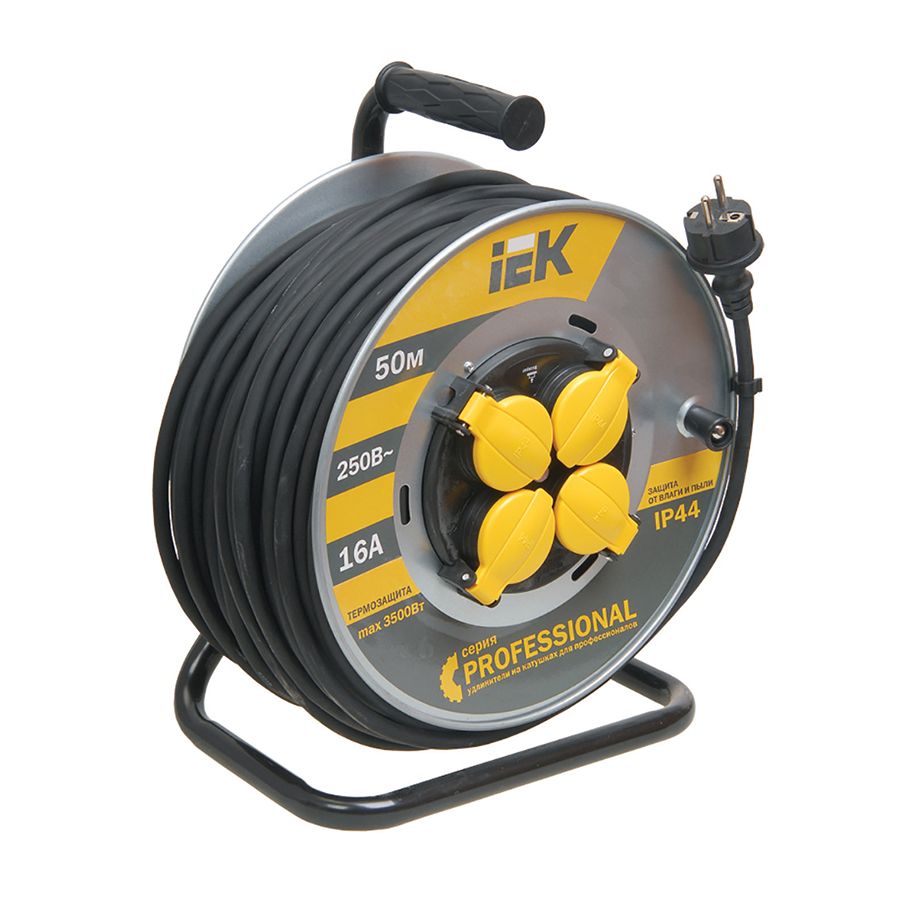Сетевой удлинитель на катушке 50 м (3000 W) - аренда профессионального оборудования