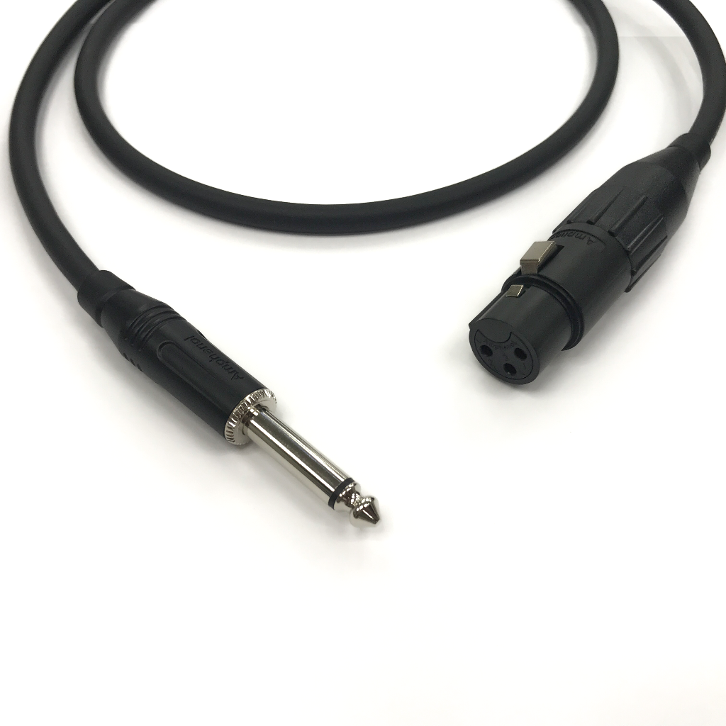 Аудиокабель XLR (F) - Jack 6.3 (M) 1 м - аренда профессионального оборудования