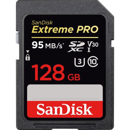 Карта памяти Sandisk SDXC 128Gb 95Mb/s - аренда профессионального оборудования