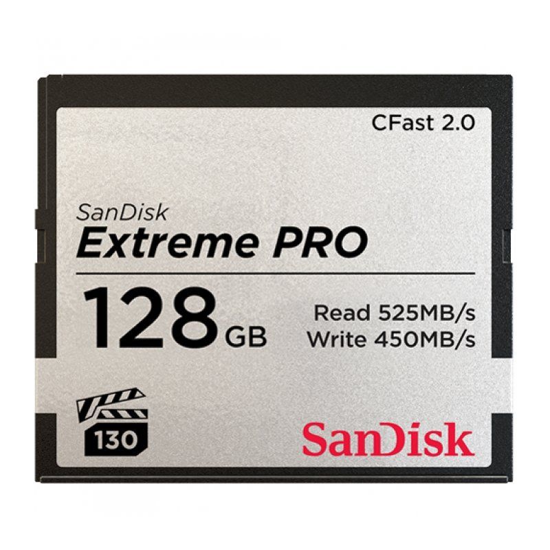Карта памяти SanDisk 128GB Extreme PRO CFast 2.0 (525MB/s) - аренда профессионального оборудования