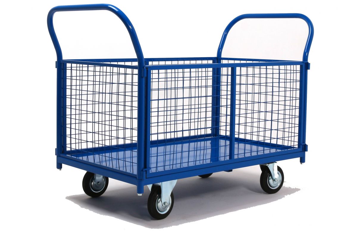 Тележка платформенная с бортами (1400x710x1000) - аренда профессионального оборудования