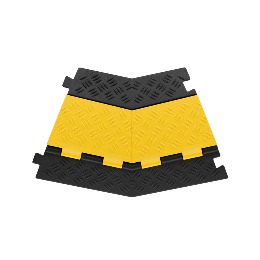 Кабель-канал напольный, 3 канала ККР 3-12У, угловая секция, 45 град., левая - аренда профессионального оборудования