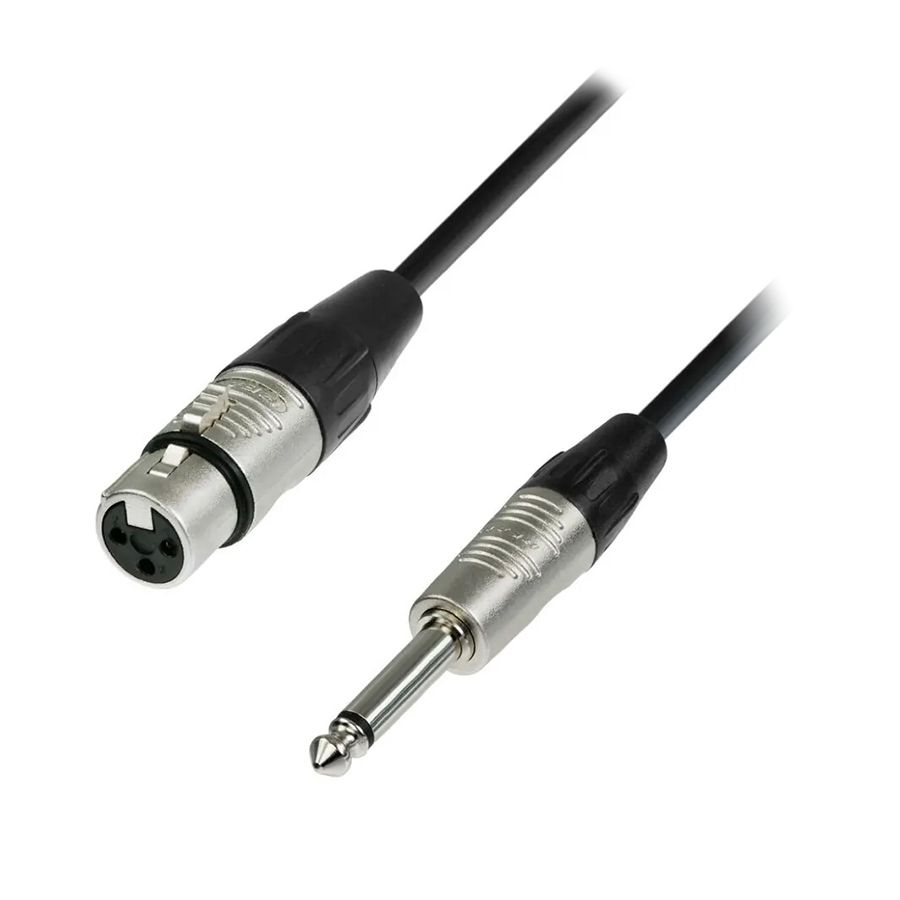 Переходник XLR (F) - Jack 6.3 (M) 0.1 м - аренда профессионального оборудования