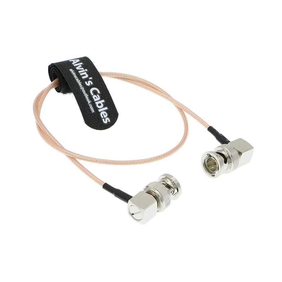 Видеокабель ALVINs CABLES SD/HD-SDI BNC-BNC 0.5 м (тонкий) (угл. - угл.) - аренда профессионального оборудования