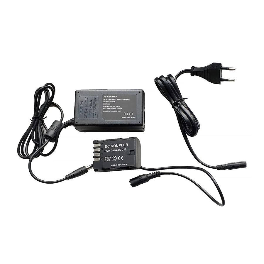 Сетевой адаптер Panasonic DMW-AC10E+DCC12 - BLF19 (GH4/GH5/GH6) - аренда профессионального оборудования