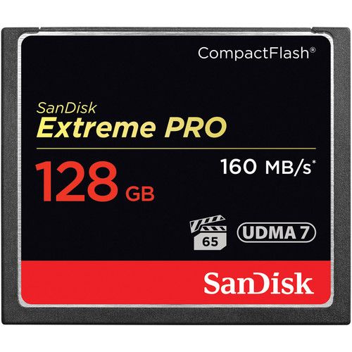 Карта памяти CF 128Gb Sandisk Extreme Pro 160Mb/s - аренда профессионального оборудования
