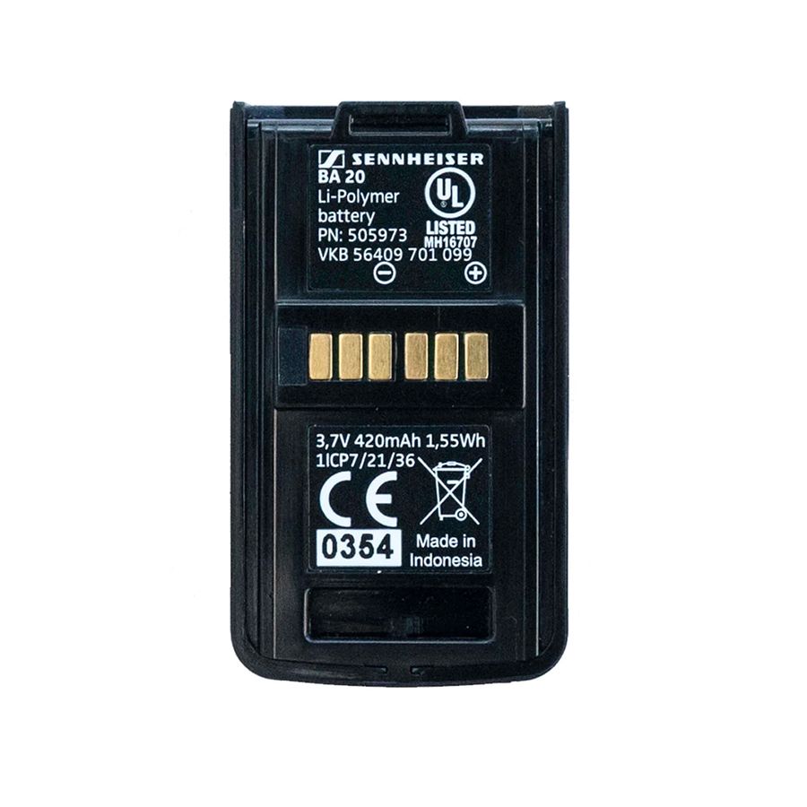 Аккумулятор Sennheiser BA 20 (для AVX-ME2, AVX-835) - аренда профессионального оборудования