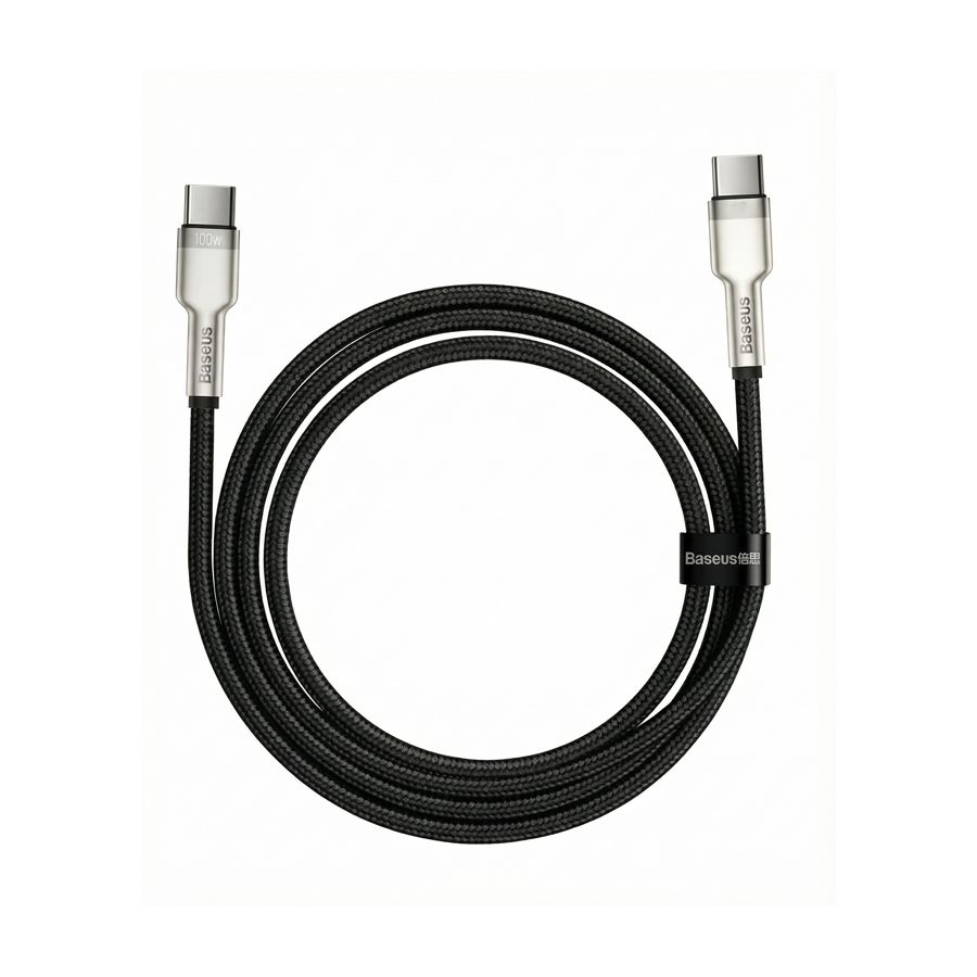 Зарядный кабель нейлоновый Baseus 100 Вт USB C(M) - USB C(M) 1 м - аренда профессионального оборудования