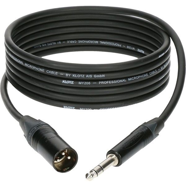 Аудиокабель XLR (M) - Jack 6.3 (M) 1 м - аренда профессионального оборудования